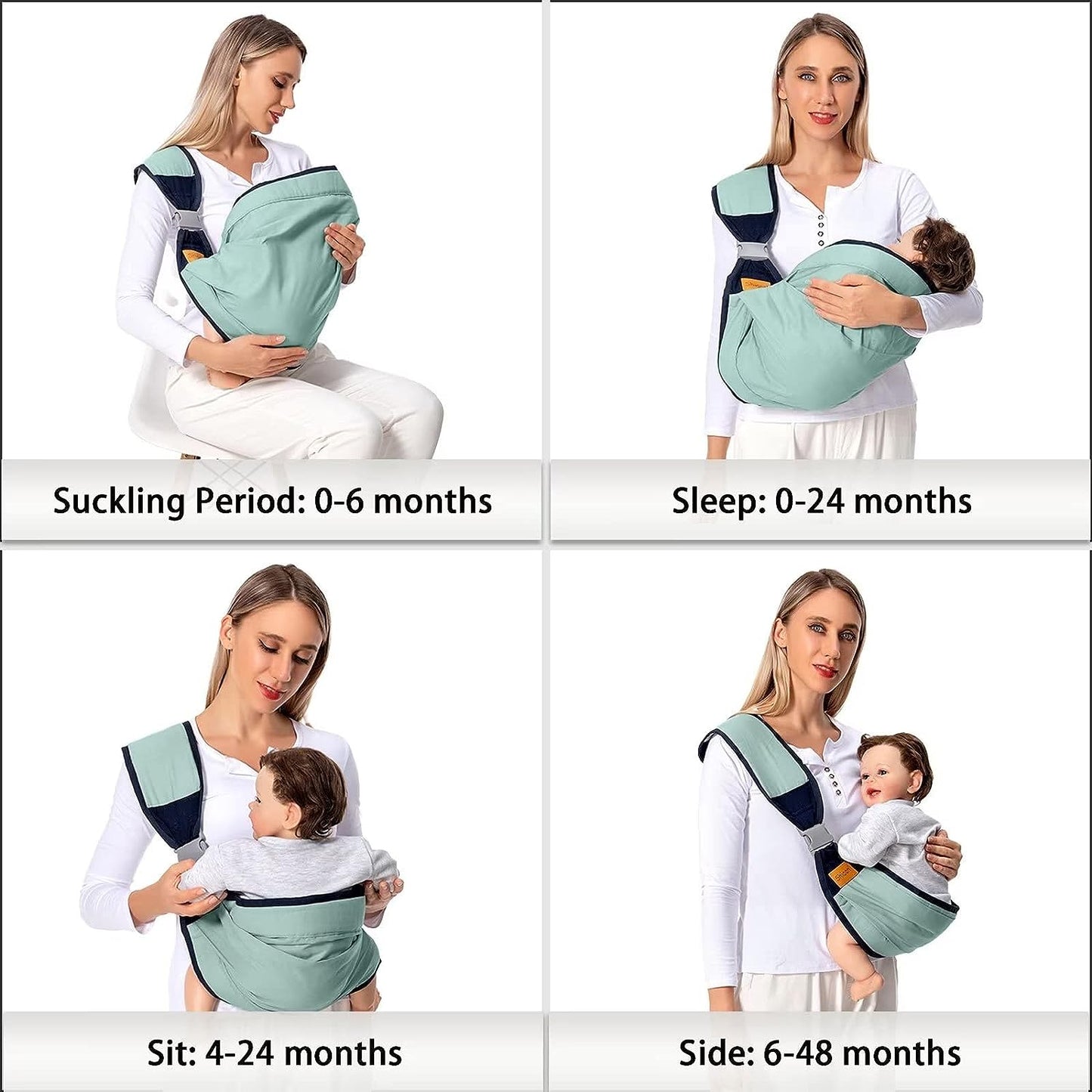 Baby Carrier Wrap - (0 to 3 years) - Strong, Padded & Foldable