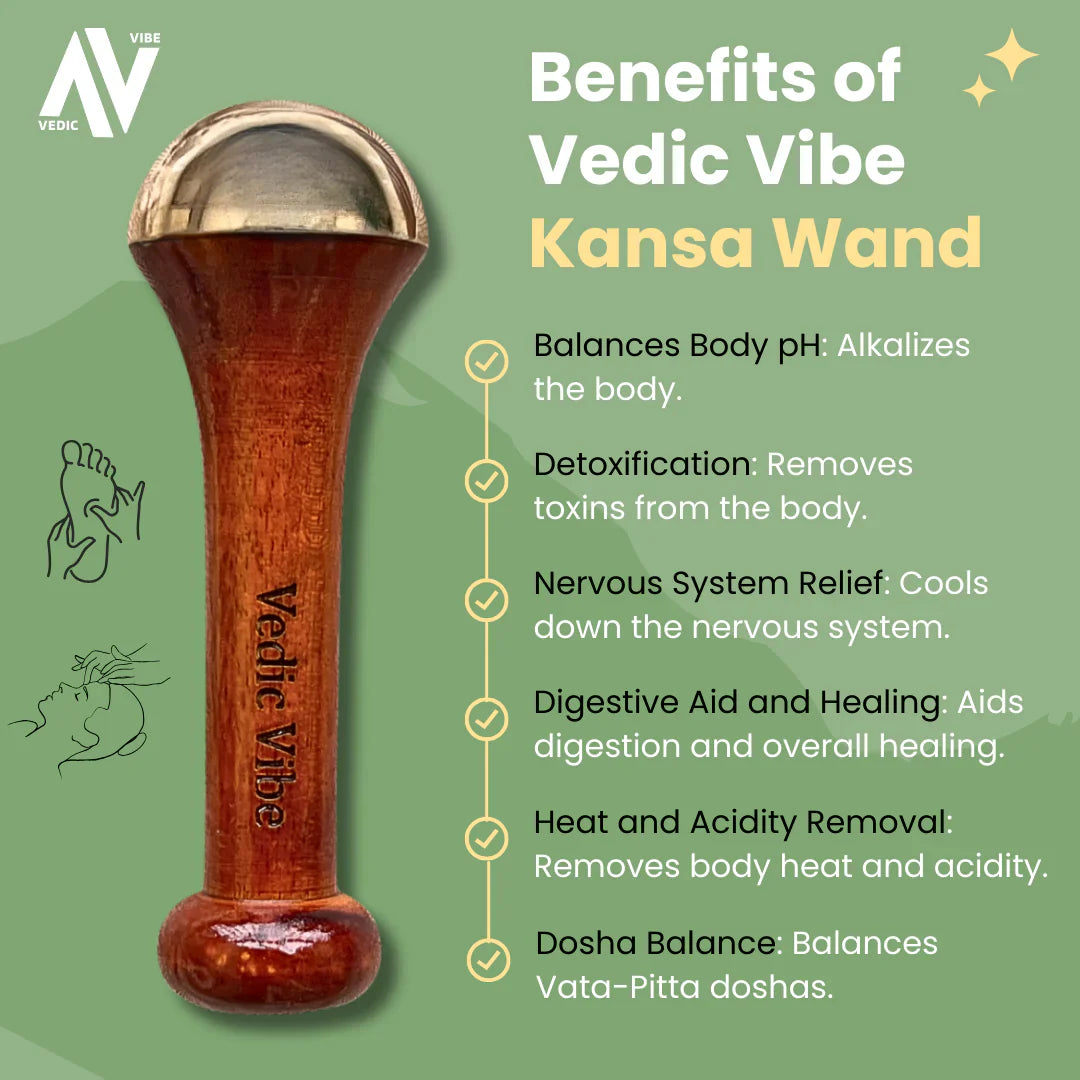 Ayurvedic Kansa Wand - Perfect for Foot & Body Massage - BUY 1 GET 1 FREE 🔥🔥
